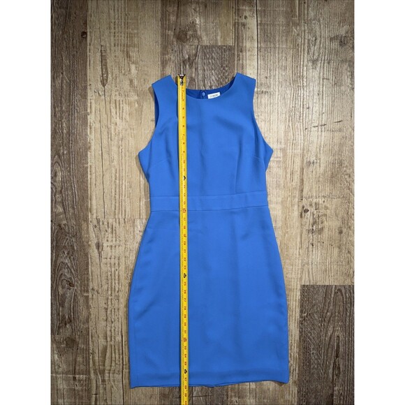 J Crew Dress 4 NWOT Cornflower Blue Sleeveless Lined Sheath - Picture 3 of 5